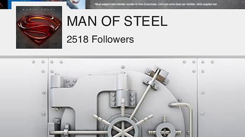 Sears 'Man of Steel' Mobile Profile Page